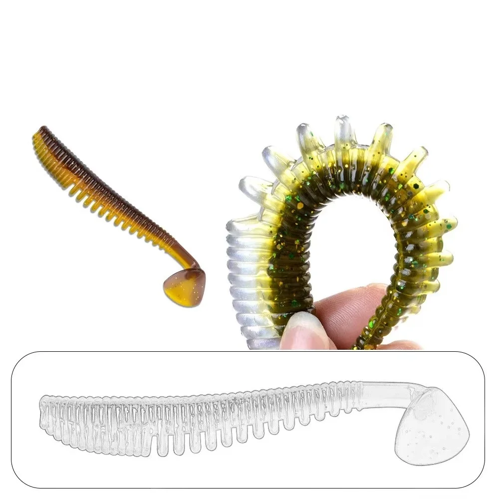 NGB Fishing Lures 75mm 100mm 125mm Artificial Baits Wobblers Soft Lures Shad Carp Silicone Fishing Soft Baits Tackle