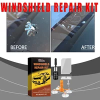 Kit de reparación de parabrisas DIY, potente reparación rápida de parabrisas de vidrio agrietado, sellador de resina, herramientas líquidas de reparación de ventanas de vidrio para automóviles