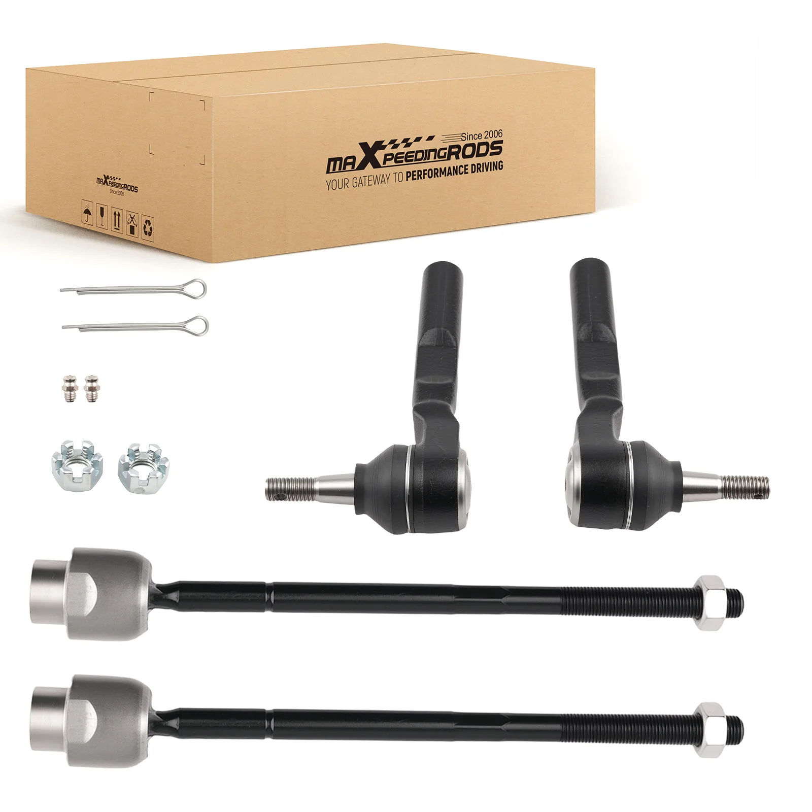

Front Inner Outer Tie Rods Kit for 2004-2012 Chevy Malibu Saturn Aura Pontiac G6
