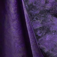 Purple Metallic Jacquard Fabric with Shiny Embroidery Gradient Texture for Retro Suits New Chinese Style Coat Designer Fabric