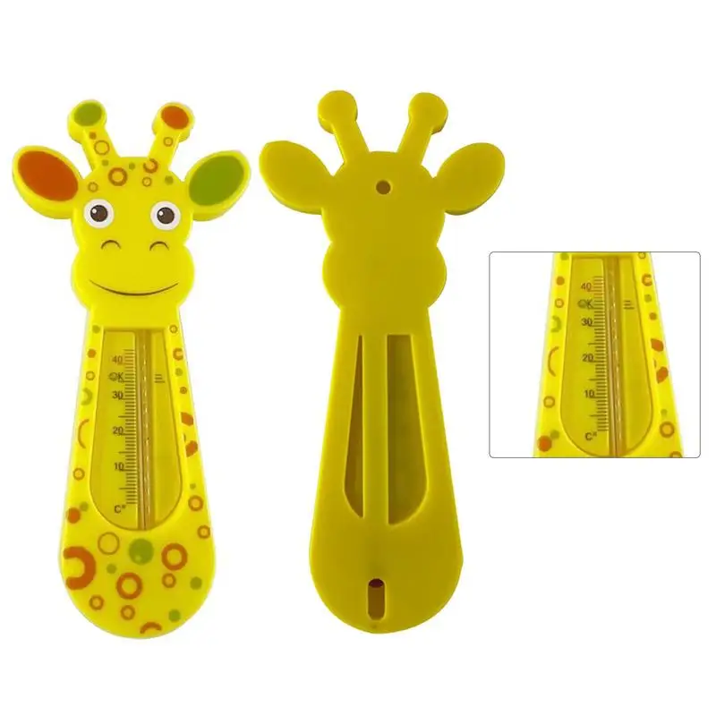 Baby Bath Thermometer Cute Giraffe Water Temperature Meter Baby Bath Toys Safe Fast Water Thermometers Babys Shower Care