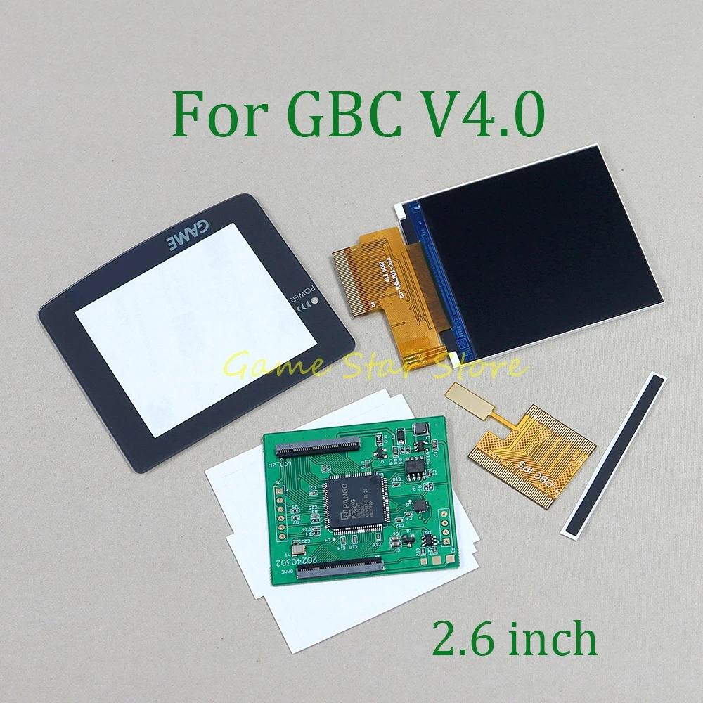 

10sets For Gameboy Color GBC V4.0 Console 2.6 inch IPS High Backlight Brighten Screen Modification Kit