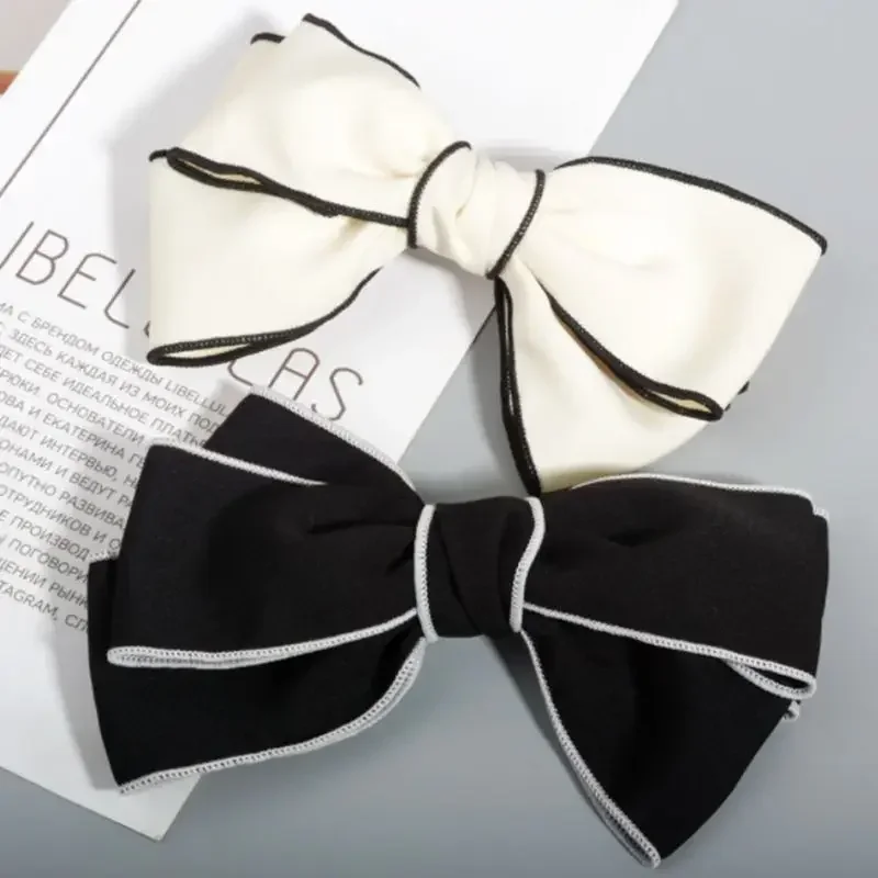 

Women's Hair Accessories Imitation Bow Hairpin Ponytail Hairpin Clip Elegant Temperament Versatile Bow Solid Headwear Gift