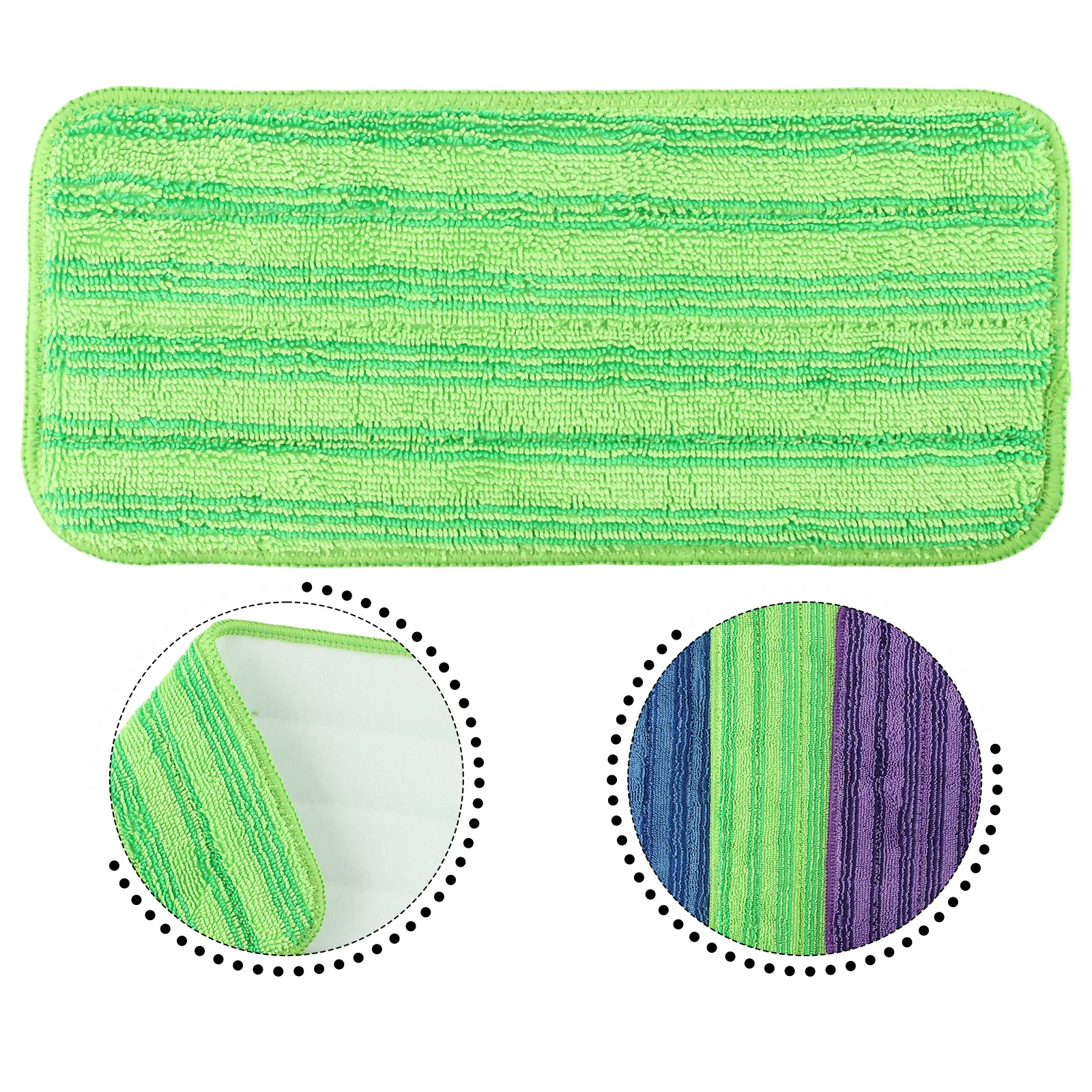 3/6 Pcs Microfiber Mop Pads For For Swiffer Mop, Wet Jet Mop Pads Refills For Household Floor Cleaing Tool Reusable