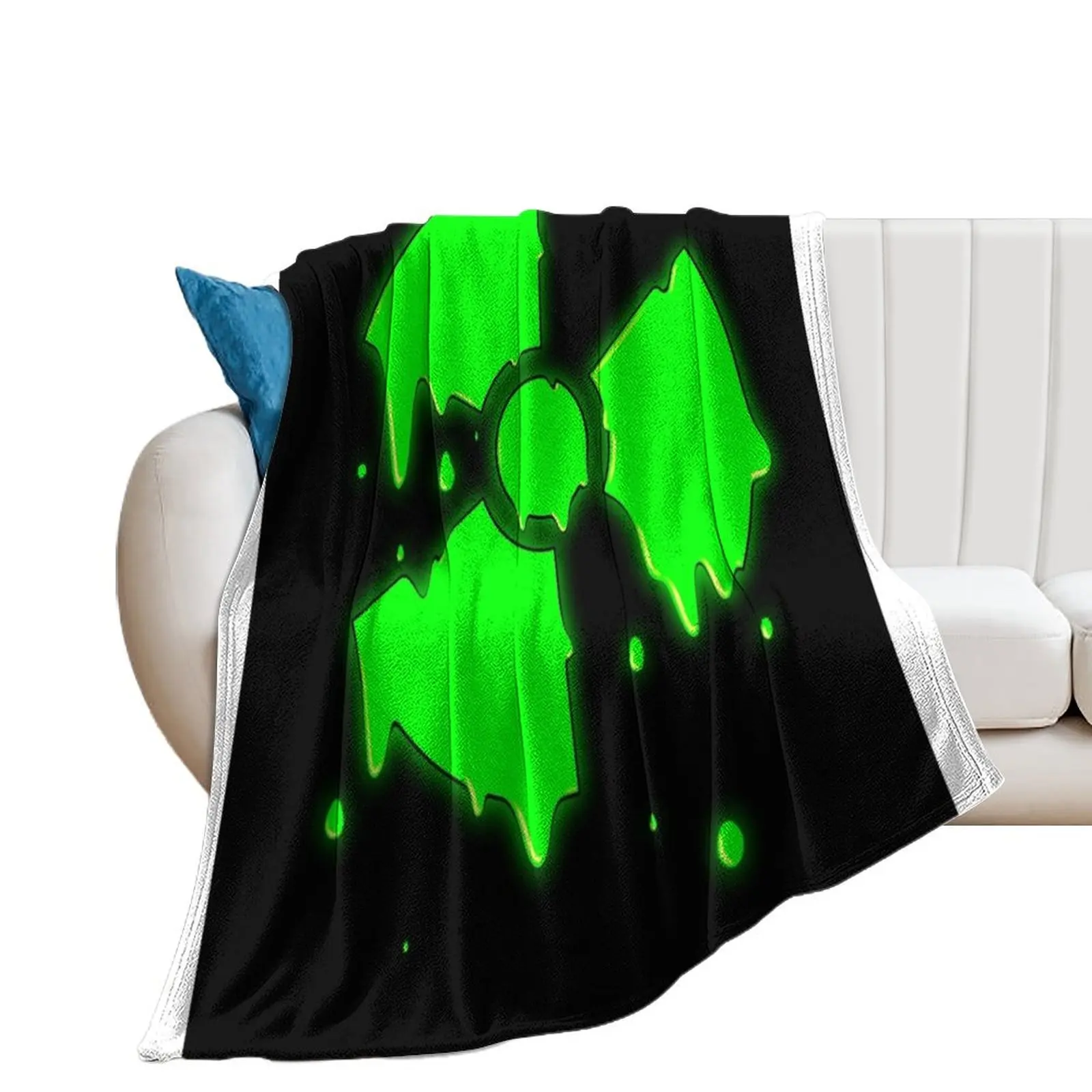 

Dripping toxic waste symbol Throw Blanket Bed Loose Nap Blankets