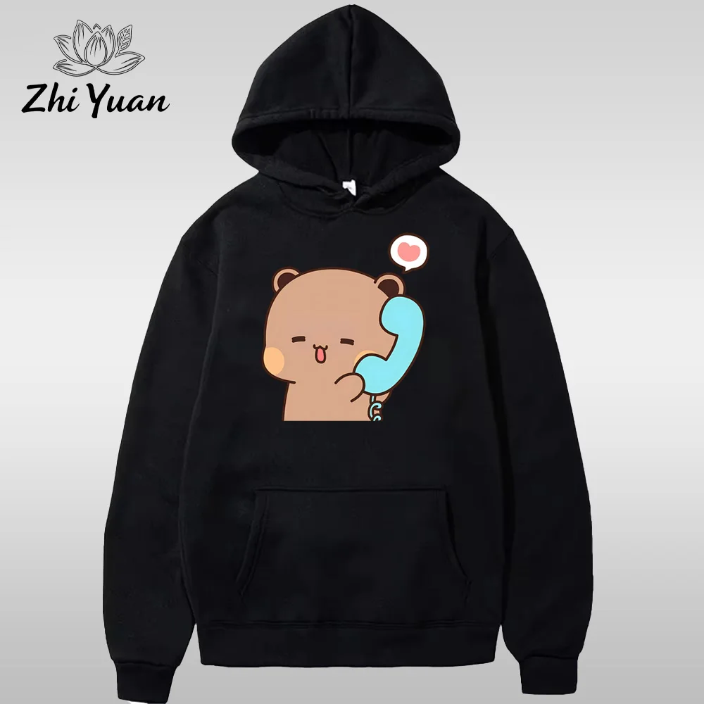 Couple Hoodies Matching Set Cute Print | Lovers Gift Funny Pullover Unisex Sweatshirt Casual Couples ZYWY002 view 3