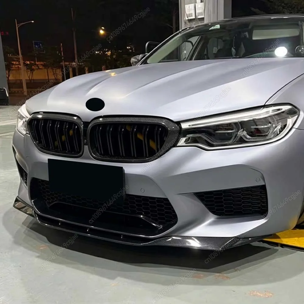 

For BMW 5 Series F90 M5 2018 To 2020 Pre-Facelift Trim Car Front Bumper Lip Diffuser Spoiler Splitter ABS Gloss Black Kit Tuning