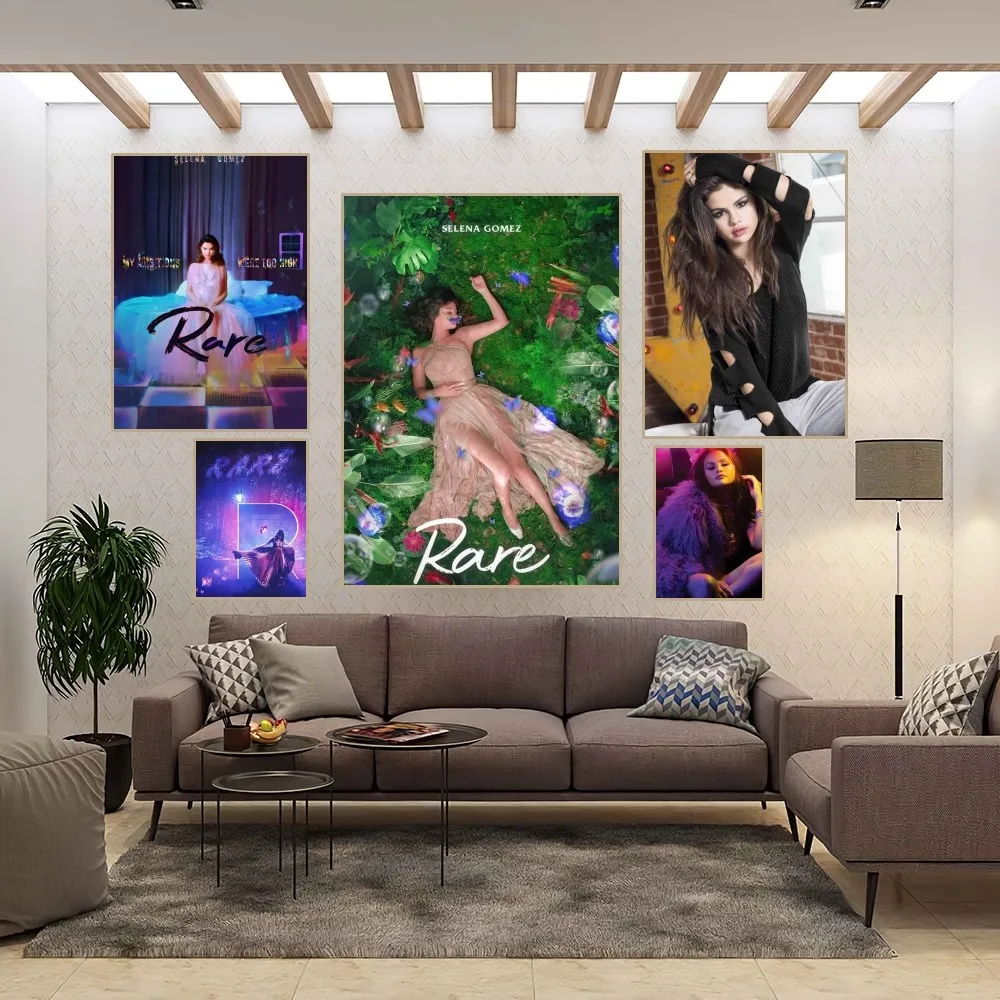 Selena Gomez Poster Home Room Decor Aesthetic Art Wall Painting Stickers