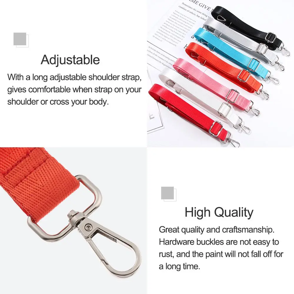 Fashion Wide Replacement Strap Shoulder Bag Strap For Bags Nylon Woman Messenger Accessories