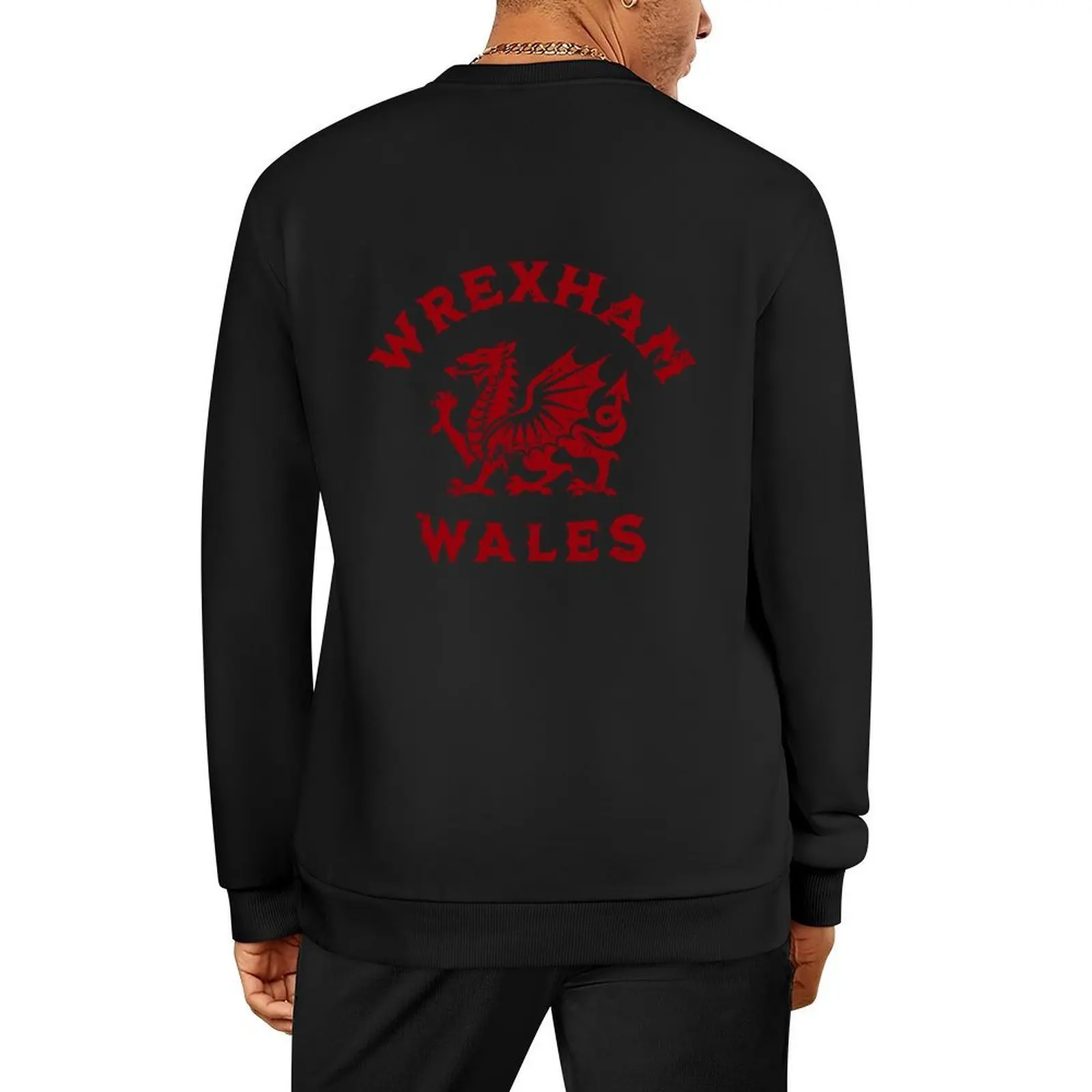 

Wrexham Wales Pullover men's coat men's clothes mens clothes japanese style hooded sweatshirt for men
