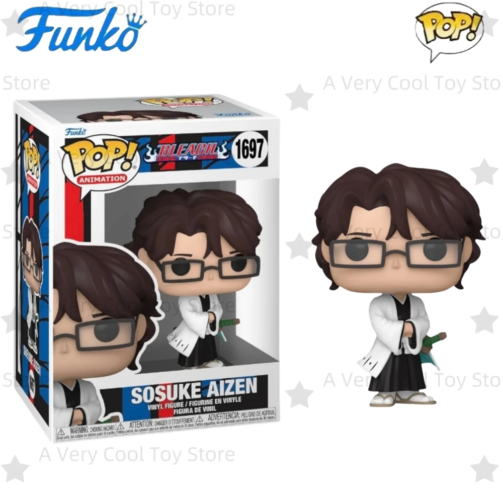 

Bleach Anime Figure Sosuke Aizen #1697 Funko Pop Vinyl Figures Collectible Decoration Limited Edition Model Birthday Toy Gift