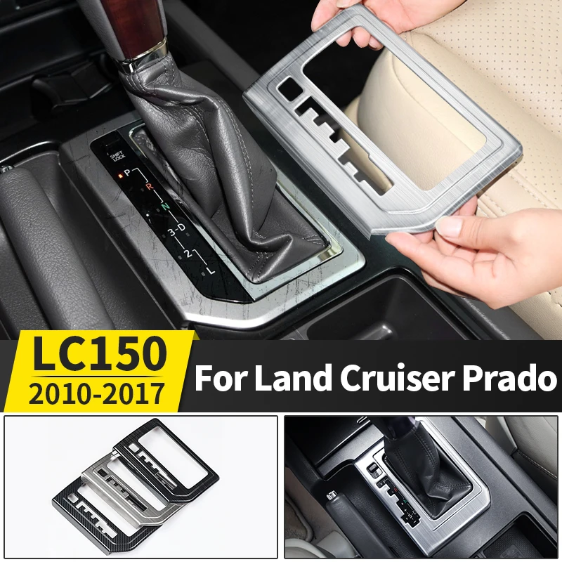 

For Toyota Land Cruiser Prado 150 Lc150 Fj150 2010-2017 Interior Decoration Accessories, Stainless Steel Panel Gearbox Cover