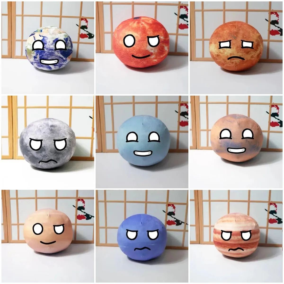 40 styles 9cm Celestial Body Doll Polandball Earth Moon Venus Uranus Neptune Mars Jupiter Countryball Plush Dolls Toys Kid Gifts