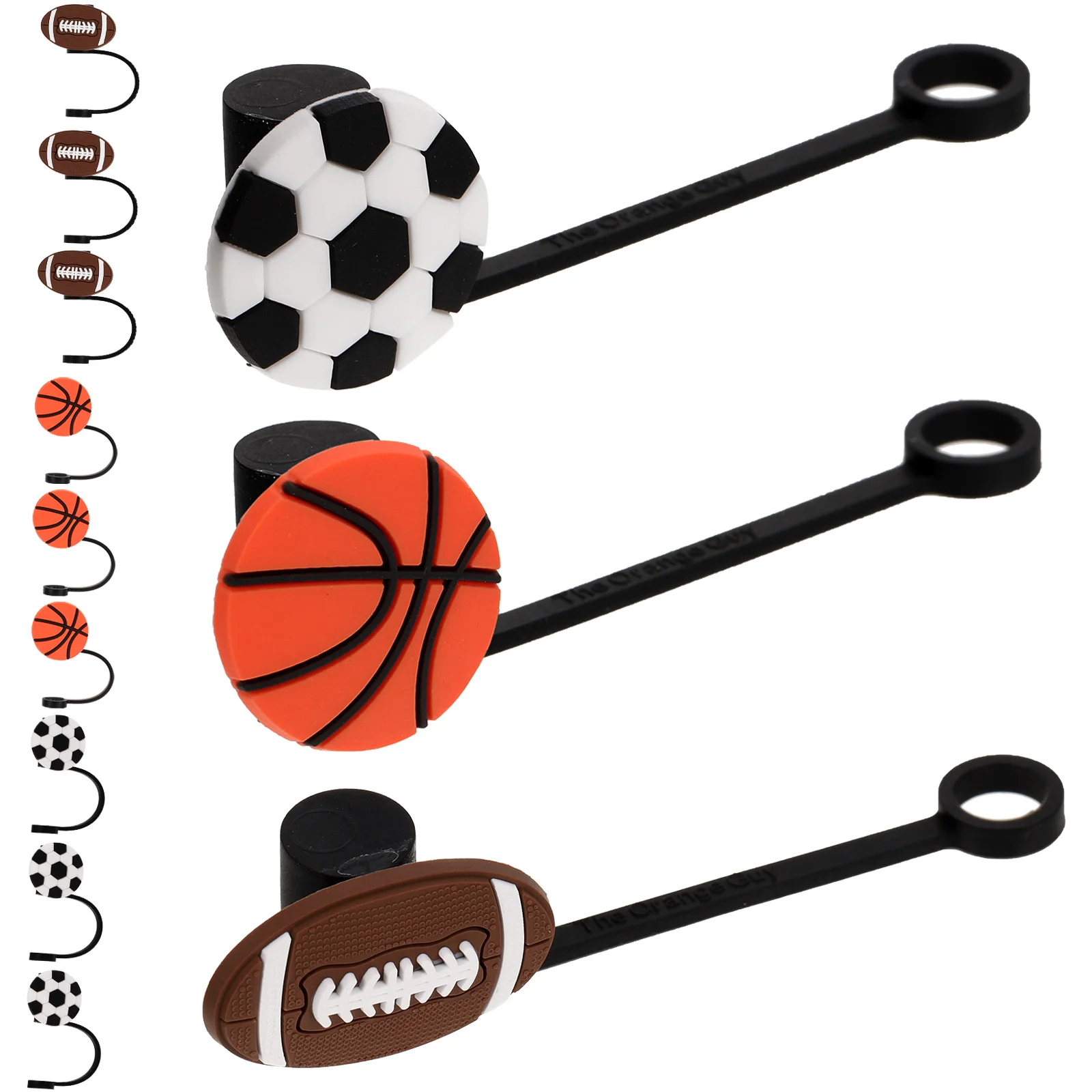 

12Pcs Decorative Straw Tips Protectors Cute Design Reusable for Gatherings Family Use Plastic Straw Caps