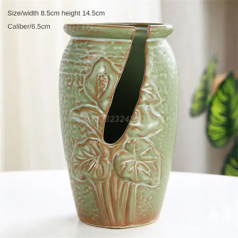 Ceramic Flowerpot Breathable Breathable Holes Creativity Personalized Vase Flower Pot Caves Style Artistic Desktop Decoration