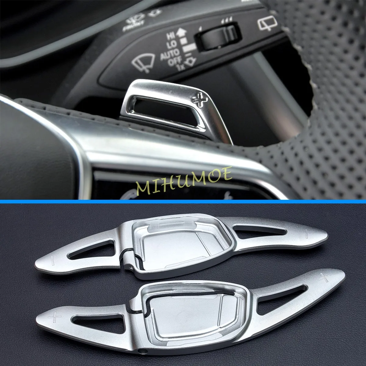 Voor Audi RS3 RS4 RS5 RS6 RS7 RS e-tron GT 2020-2025 2 Stuks Auto Stuurwiel Shift Paddle Shifter Uitgebreide Aluminiumlegering