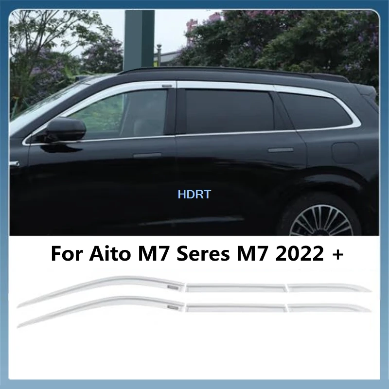 

Car Style Window Visor Sun Rain Screen Shelter Weather Shield Cover Protector Decoration Accessories For Aito M7 Seres M7 2022 +