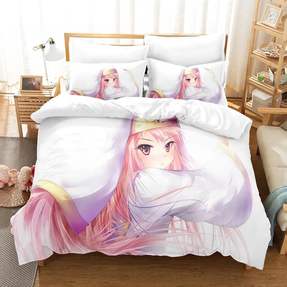 3D Print Anime Zero no Tsukaima Bedding Set Single Twin Full Queen King Size Adult Kid Bedroom Duvet cover Sets Home Textiles