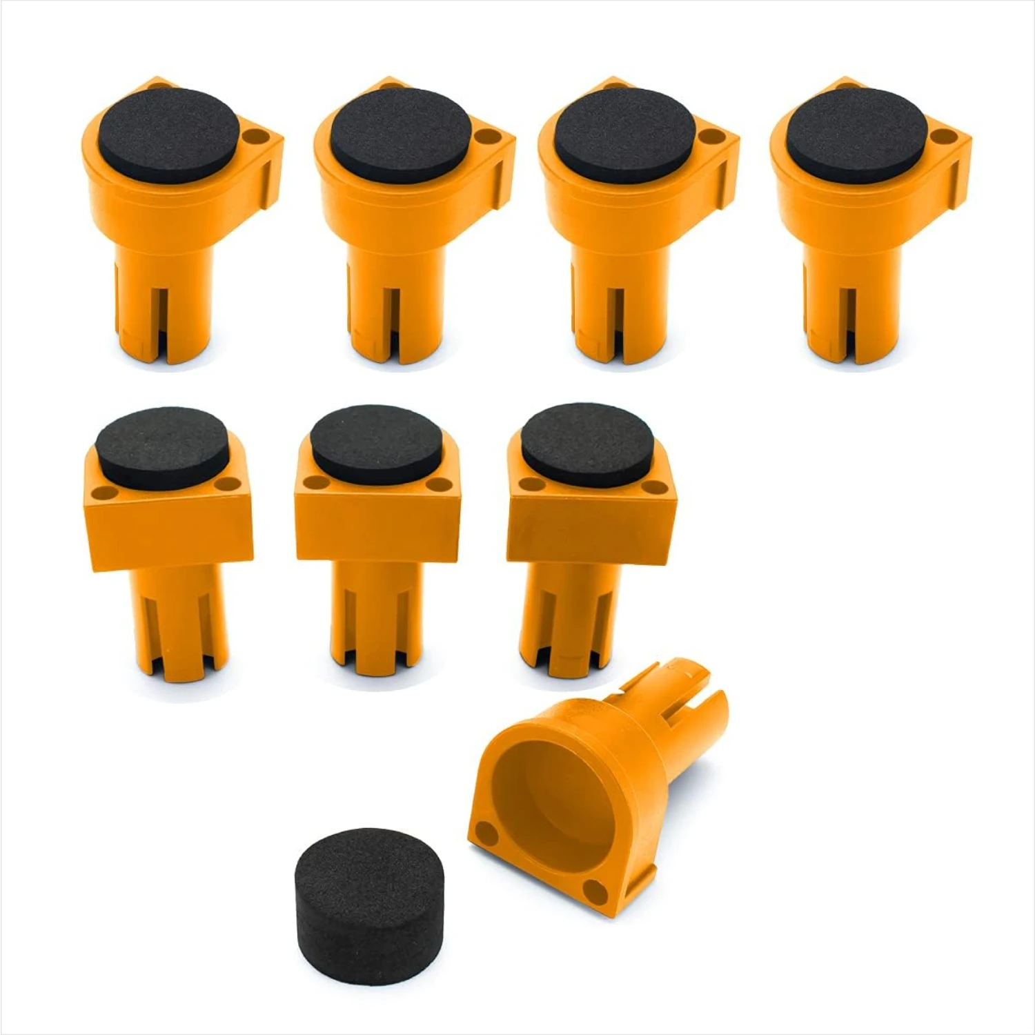 High-Quality Deluxe Non-Marring and Durable Woodworking Bench Dog Set - Pack of 8 | Premium Nonslip EVA Grommet Bench Brake Inse