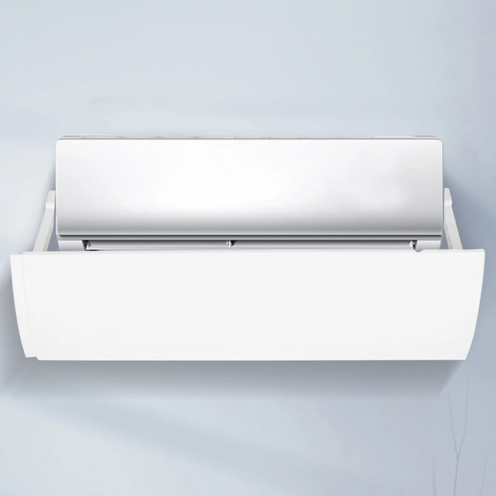 

Air Conditioner Windshield Deflector Premium PP Material Easy Clean White Color Fits All Types Adjustable Foldable Range Home