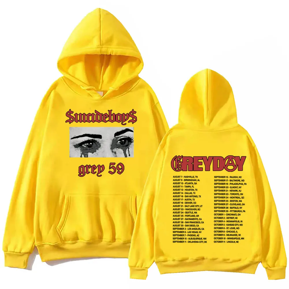 SuicideBoys G-59 Greyday Hoodie Harajuku Hip Hop Pullover Tops Sweatshirt Fans Gift