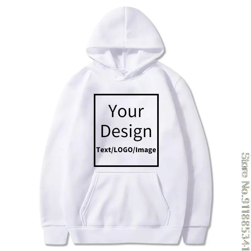 Customized Hoodie Customized Logo Personalized Hoodie Student Casual Custom Printed Text DIY Hoodie XS-3XL