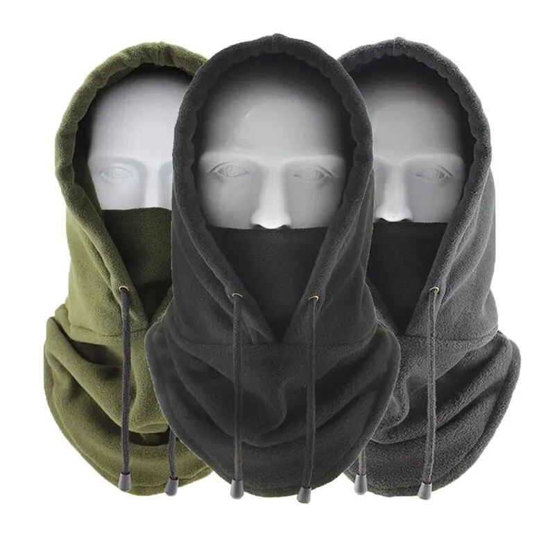 1PC Riding Cap Winter Windbreaker Outdoor Sports Scarf Cold Thickened Headgear Military Mask Fleece Warm Hat Face Bandana Scarf