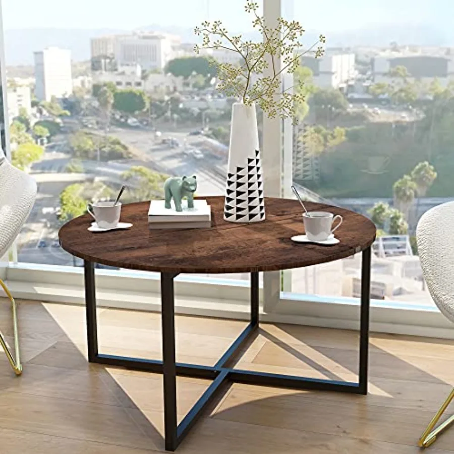Round Coffee Table Kitchen Dining Tables Modern Leisure Tea Table Office Conference Pedestal Desk
