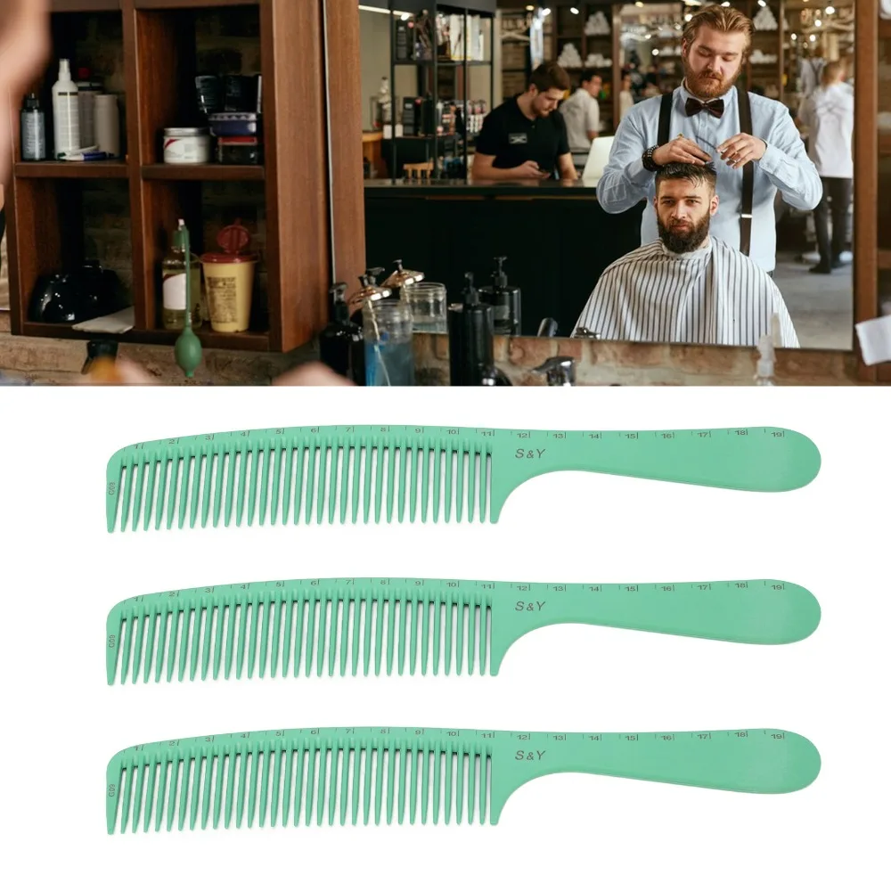 3pcs Stylish Detangling Hair Comb Portable Wide Tooth Design Wide Tooth Comb Smooth Finish Anti Static Technology