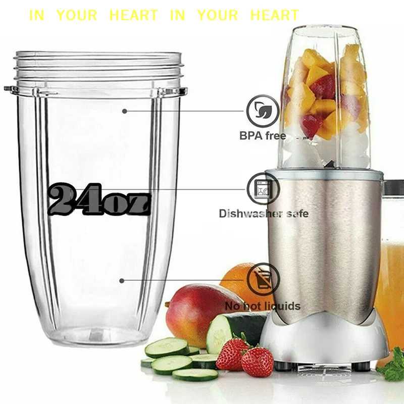 【X】18/24/32oz Replacement  Cup Jar for Nutribullet 600W NutriBullet Pro 900