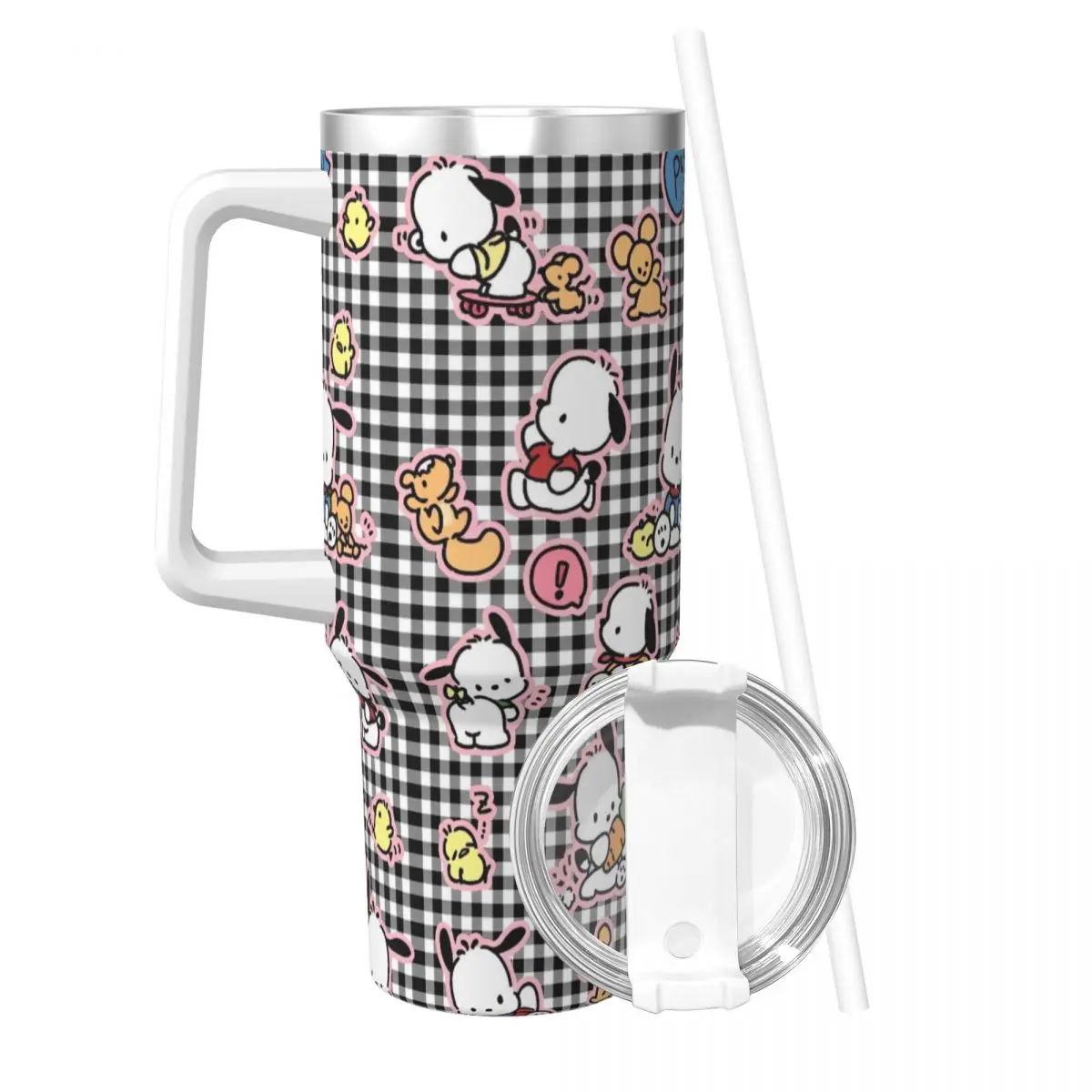 Stainless Steel Tumbler Pochacco Cartoon Thermal Mug Keep Heat Hot Drinks Mugs Cup Camping Design Water Bottle