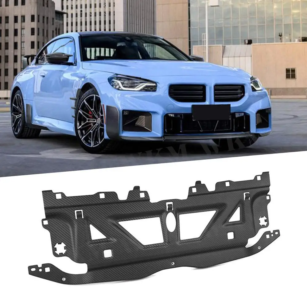 for 2 Series Dry Carbon Car Water Tank Upper Decorative Cover for BMW M2 G87 2 Door 2023 + Front Bumper Water Tank Protect Cover