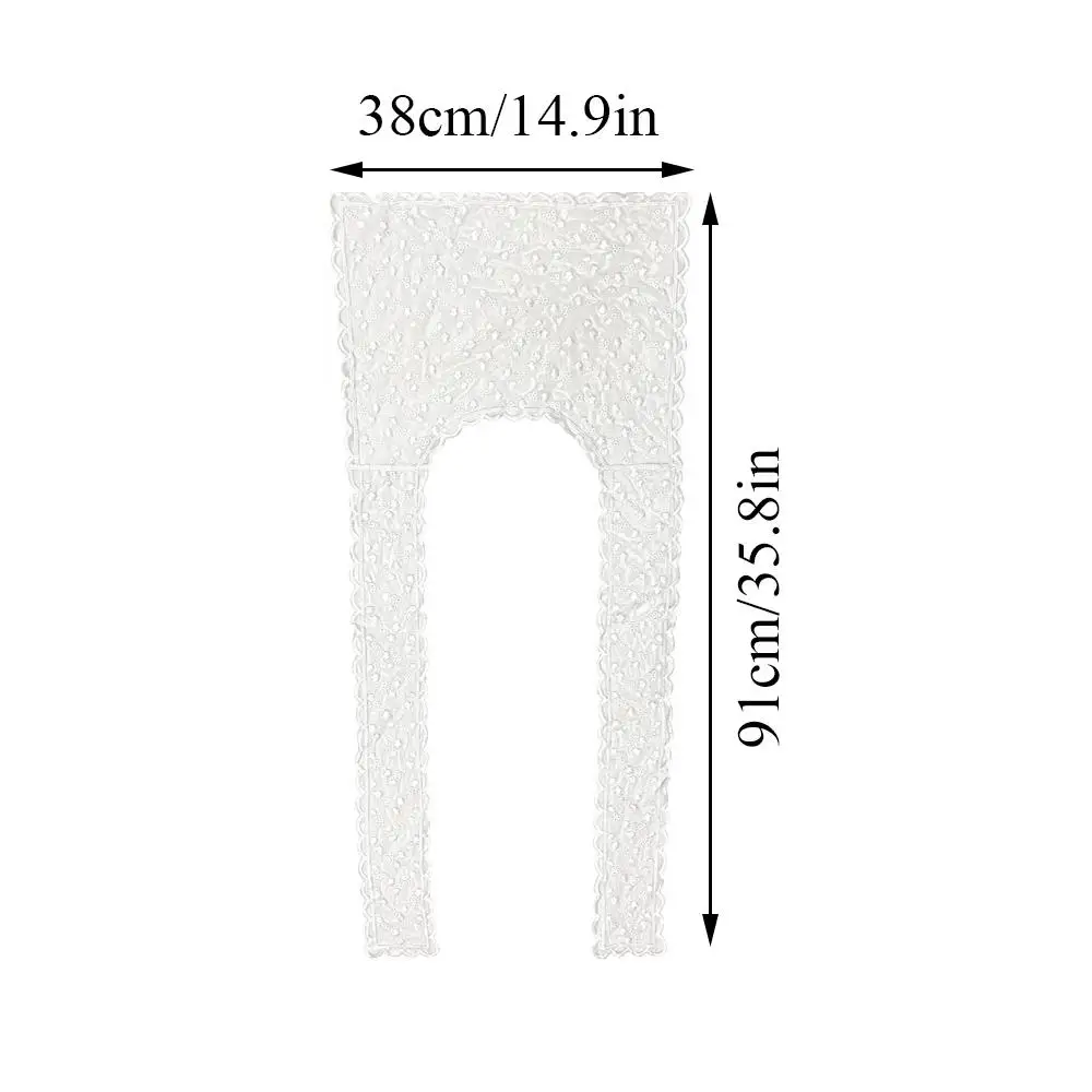 Lace Female Flower White Sweet Bow Headband Scarf Ribbon Hair Strap Shawl Belt Thin Breathable Ribbon Artistic Travel Photo