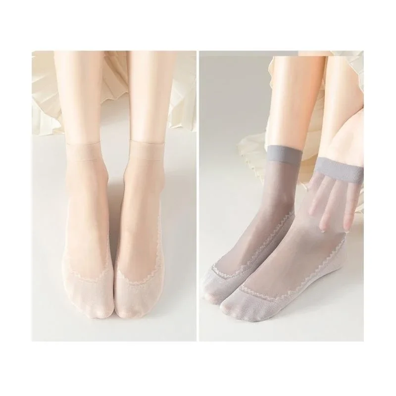 

10 Pairs Women Antislip Bottom Breathable Sweat-Absorbing Tube Socks 15UB