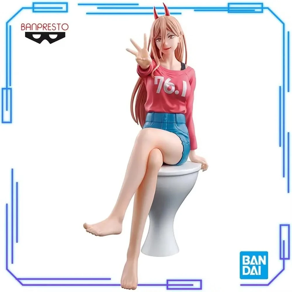 

В наличии Bandai Original Genuine Anime Chainsaw Man Power Figure It Was A Promise Wasn't It 18 см Banpresto Модель игрушки Фигурка в подарок