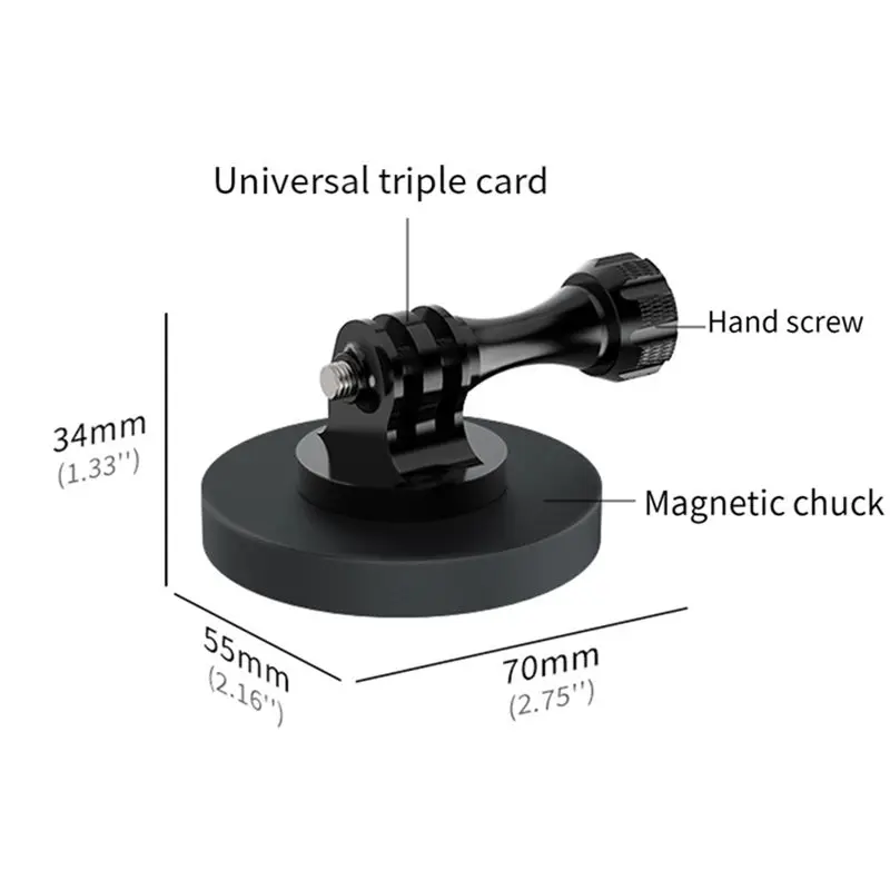 Magnetic Magnet Car Motorcycle Suction Cup Tripod Adapter Mount For Gopro DSLR Camera Camcorder Phone Stand Base - view 6