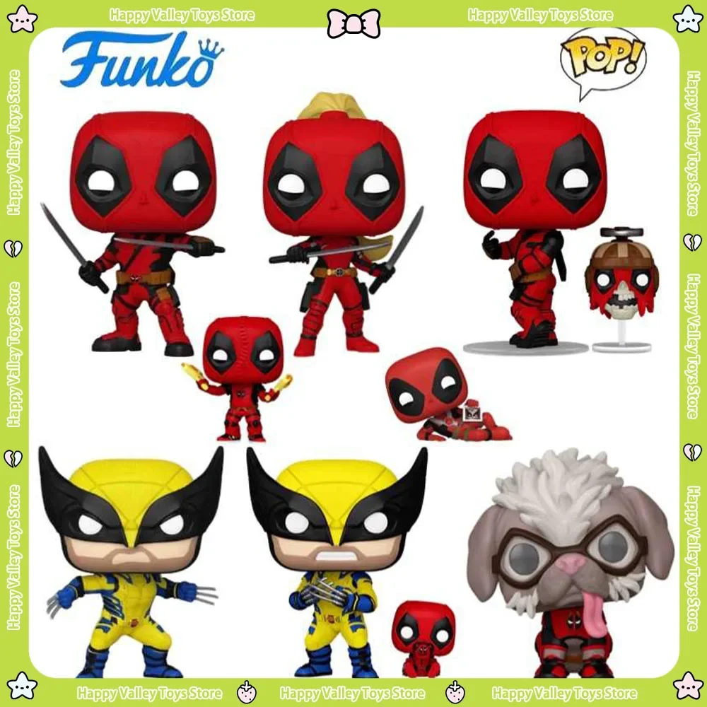 IN STOCK Original Funko Pop Deadpool and Wolverine Figure Model Statue X-23 Blade Warrior Royal Handheld Model Marvel Movie Gift