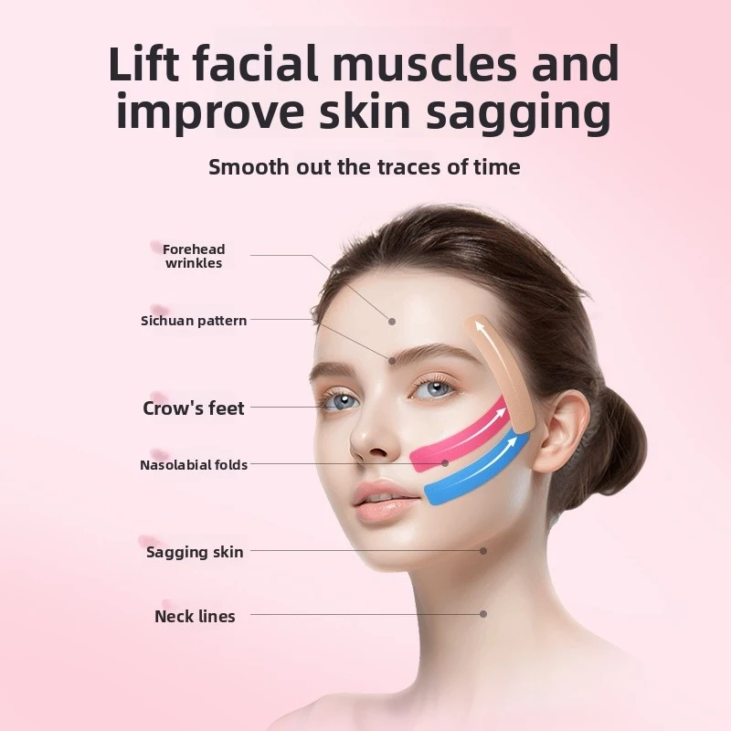 Face Lift Tape for Women, Invisible Anti Wrinkle Facial Tape, Firming & Smoothing Skin Lift Patches, No Residue Hypoallergenic A