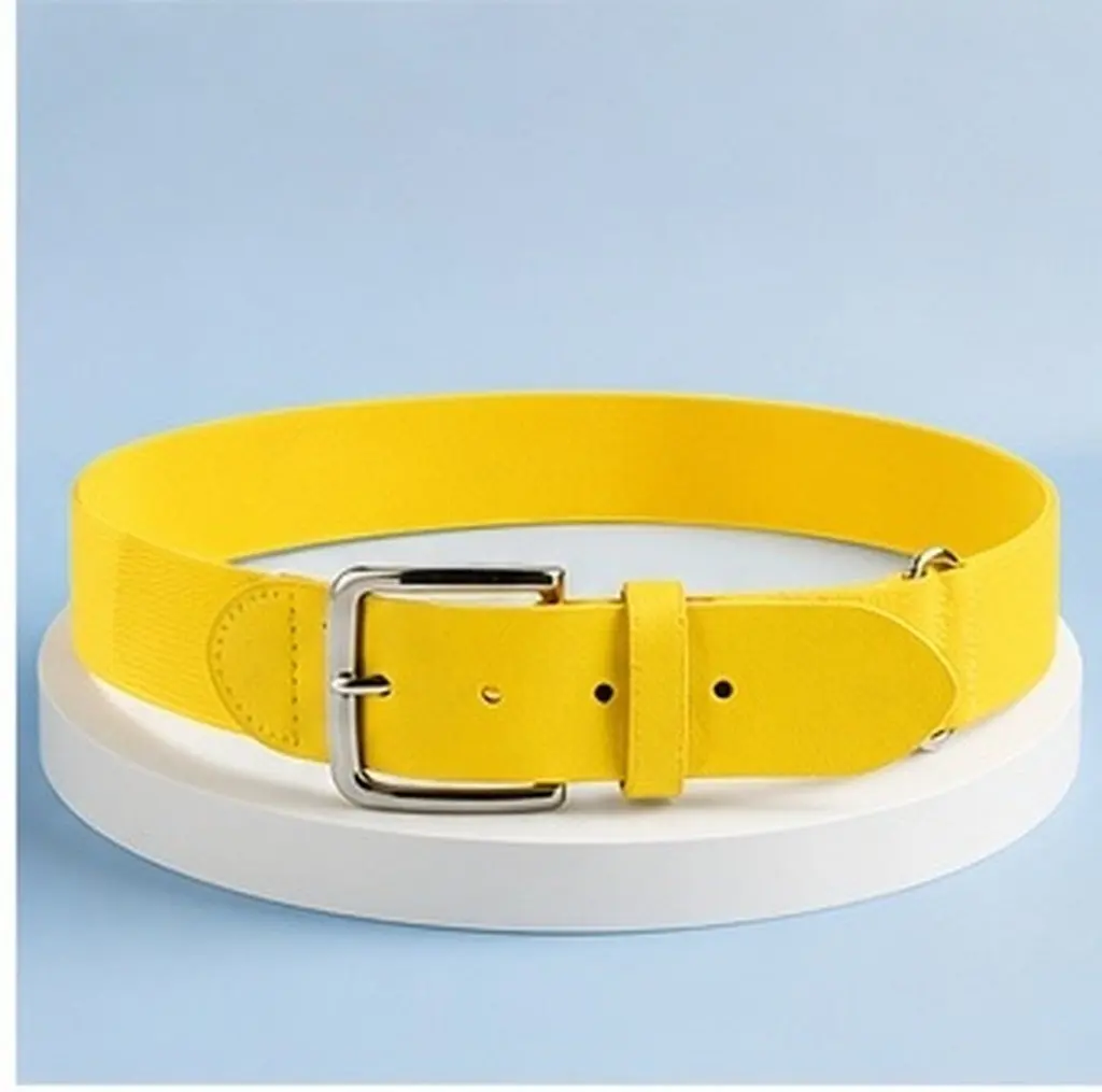 Softball Baseball Belt Elastic Adjustable Sliding Regulator Imitation Metal Ring Sports Belt Protective Gear