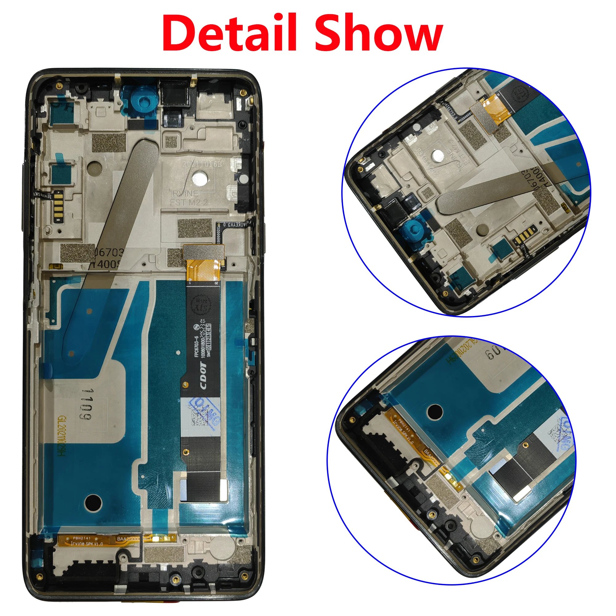 Original Touch Screen For TCL 20 5G  T781 T781K T781H LCD Digitizer Full With Frame Assembly Display Replace Parts Replacement