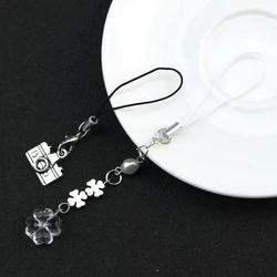 Anime Kimi ni Todoke From Me to You Keychain Kuronuma Sawako Kazehaya Shouta Cosplay Flower Pendant Phone Chain