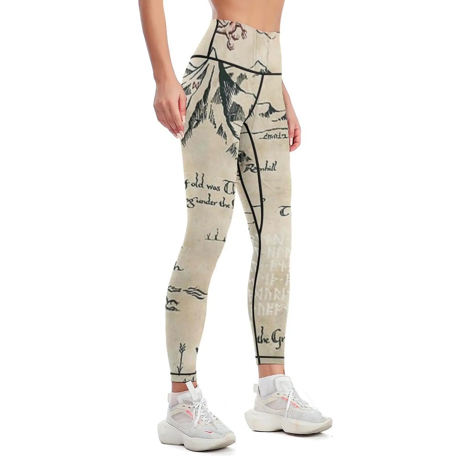 The Map of Live Leggings gym's clothing gym's sportswear Womens Leggings