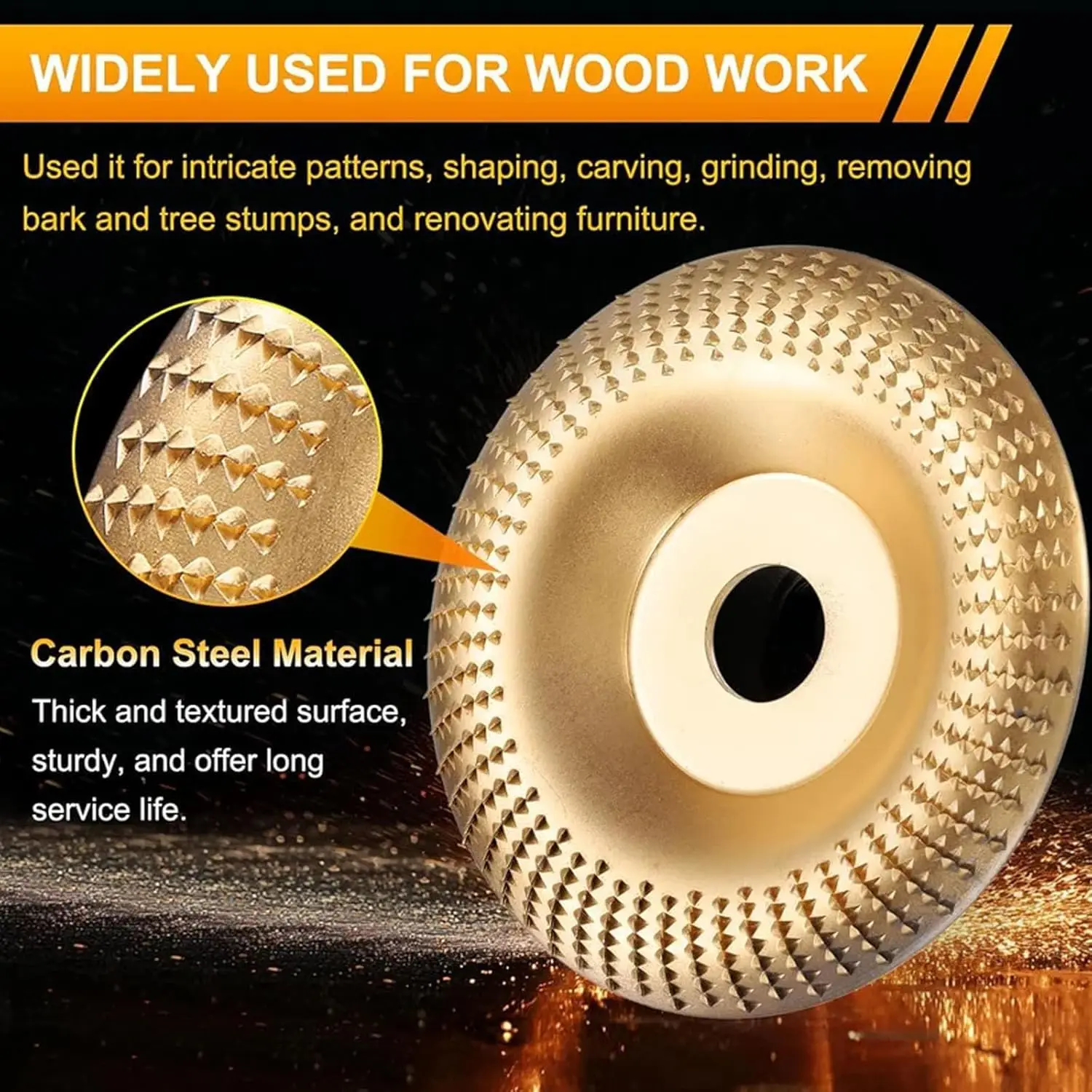 Wheel Versatile Sanding Disc Set Angle Grinder Polishing Pad Woodworking Carving Wheel Polishing Wood Shaping Tool Abrasive Disc view 4