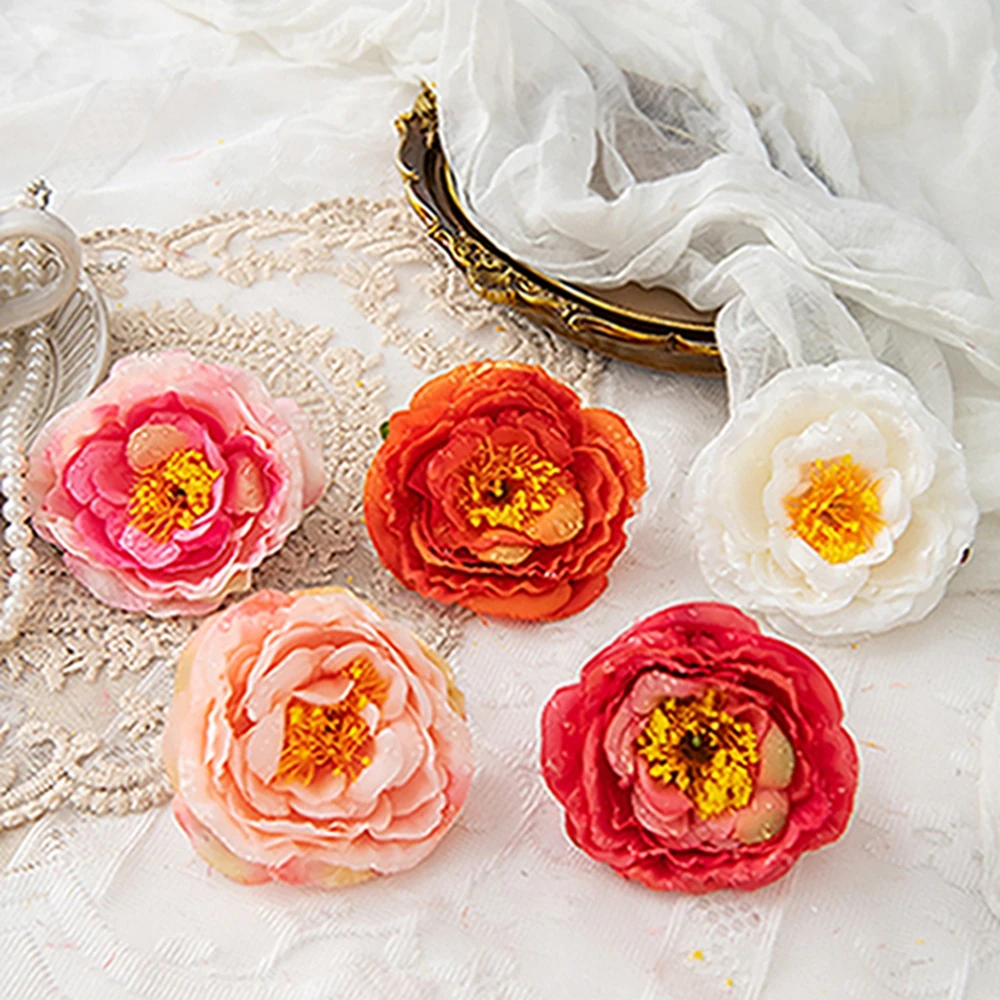 50/100 قطعة الزهور الاصطناعية الحرير كاميليا غرفة المنزل عيد الحب في الهواء الطلق حديقة Diy بها بنفسك هدية صندوق إكليل الزفاف باقة الزفاف Hotsale #4