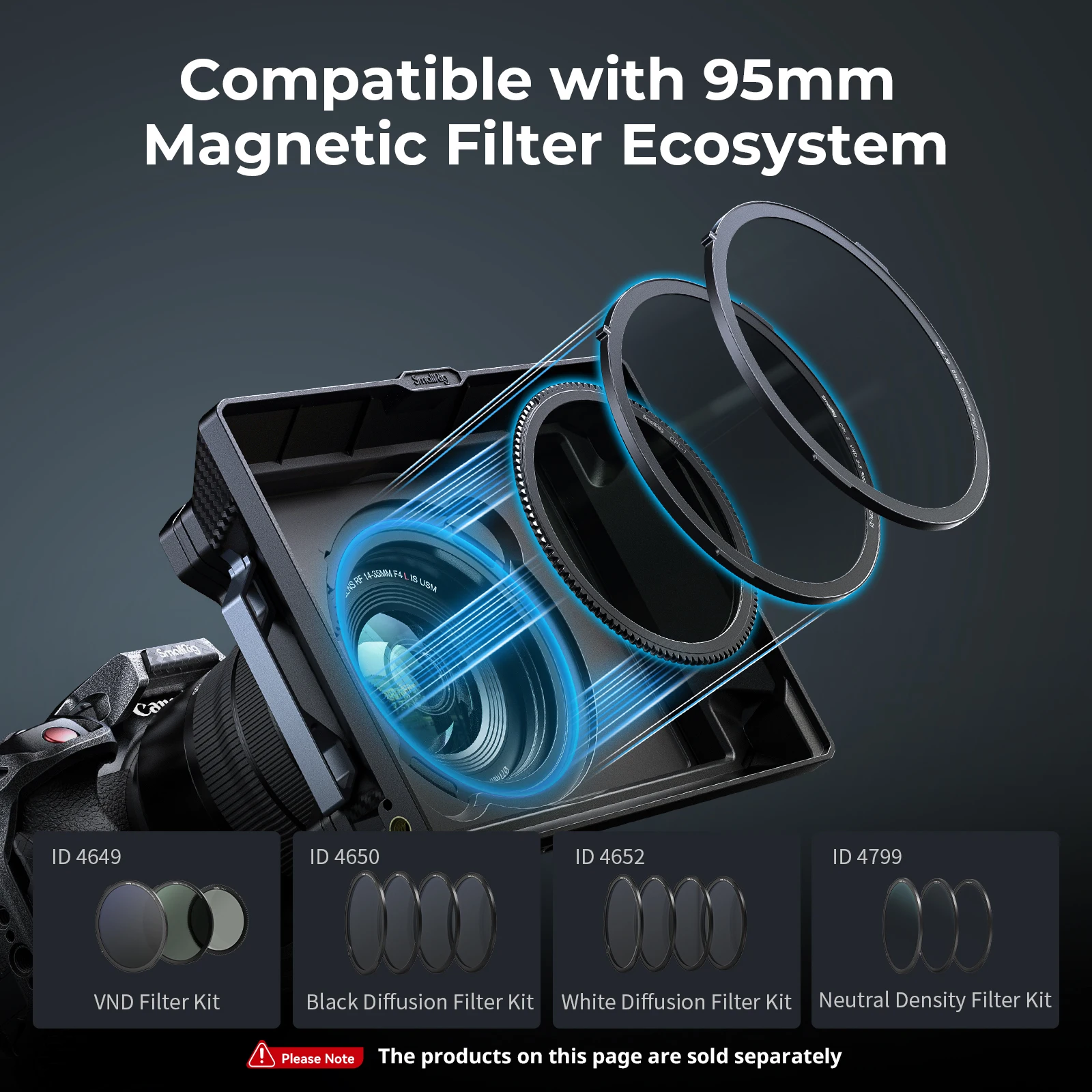 Kit de caja mate SmallRig con filtros CPL y VND, accesorio magnético de liberación rápida, diseño Modular para montaje de dos pasos Swift 5011