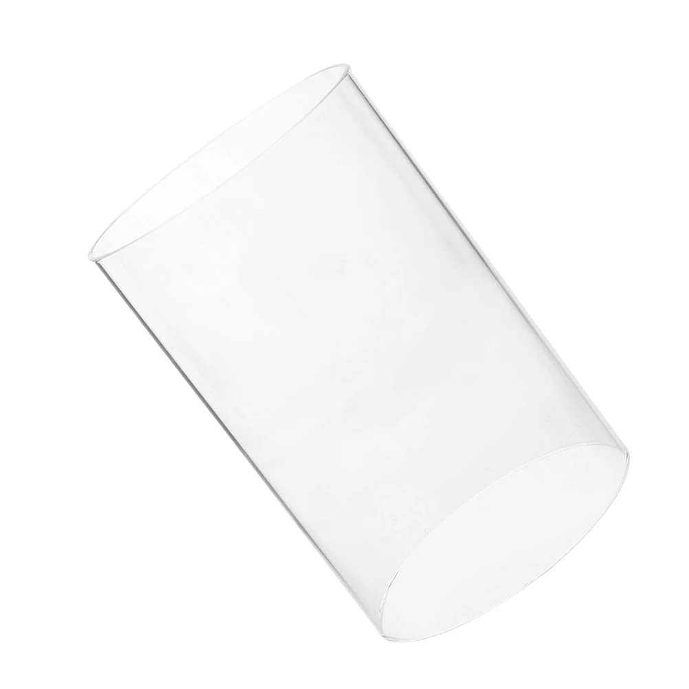 غطاء حامل إعصار من الزجاج الشفاف مقاس 6 × 4 بوصة غطاء زجاجي شفاف مفتوح الأطراف مقاوم للرياح لحفلات الزفاف المنزلية