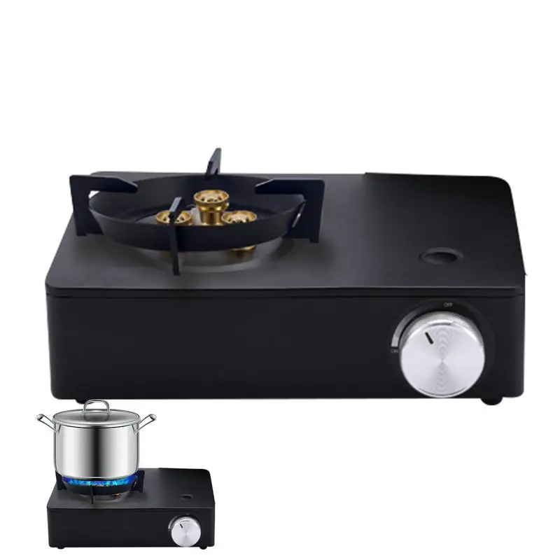 

Mini Camping Burner Universal Metal Burner With Non-Slip Base Open Fire Cookware For Backpackers For Frying Pan Saucepan Soup