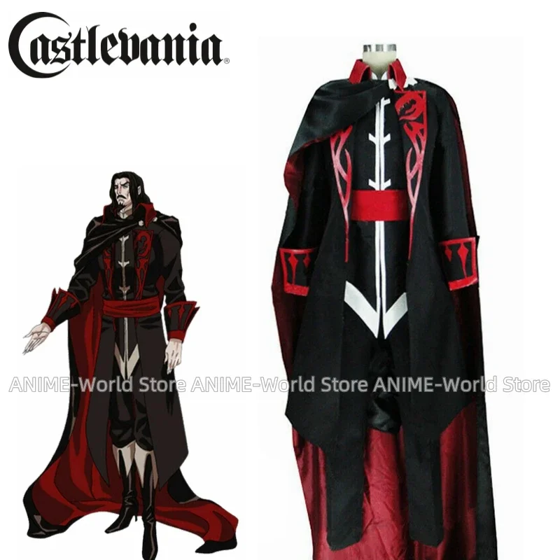 

《Custom size》Castlevania Dracula Vlad Tepes TV Version Vampire Cosplay Costume Christmas Halloween Custom Made Any Size