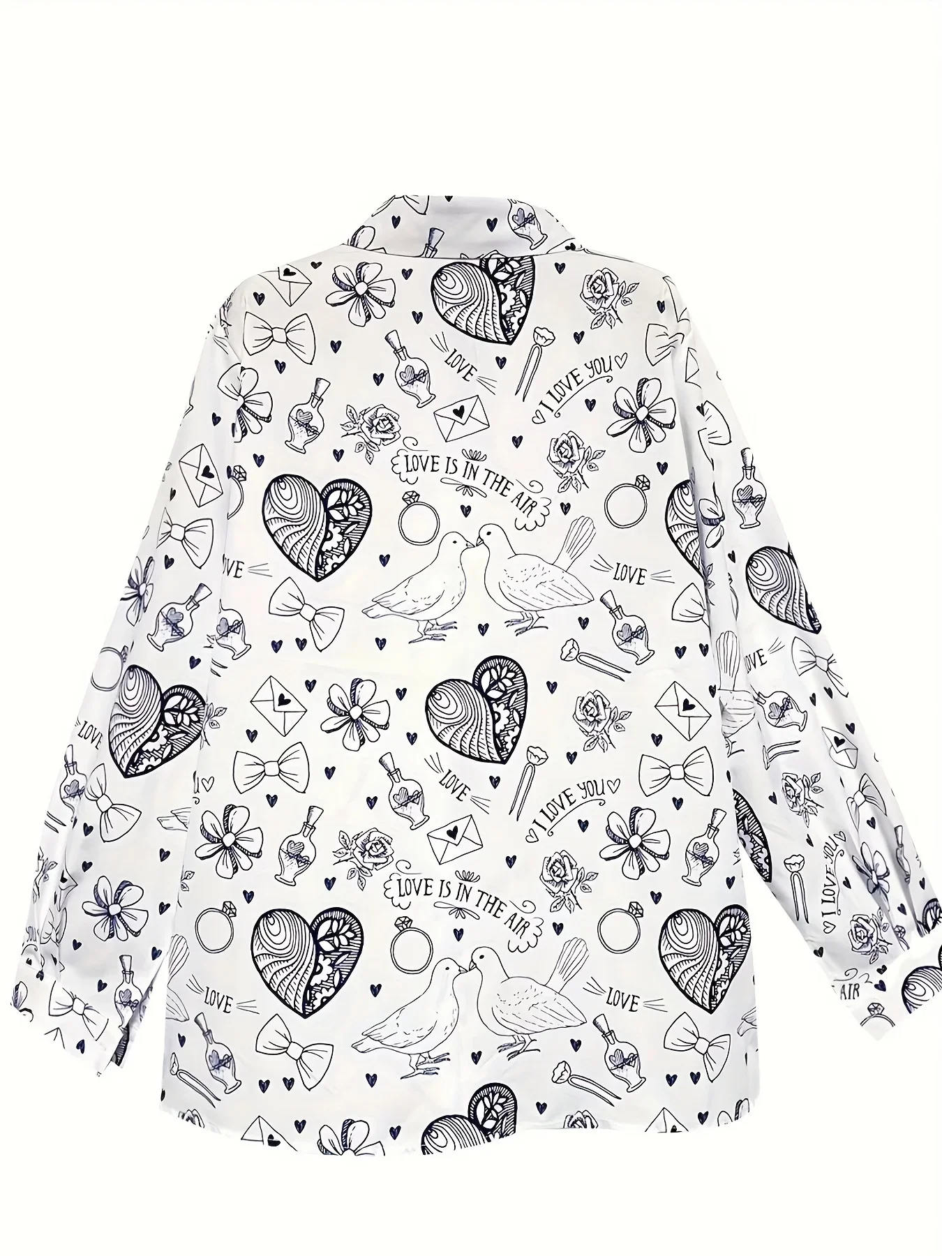 Summer New Plus Size Women\'s Patterned Shirt Fashionable Casual Printed Comfortable Long Sleeve Fashion Lapel