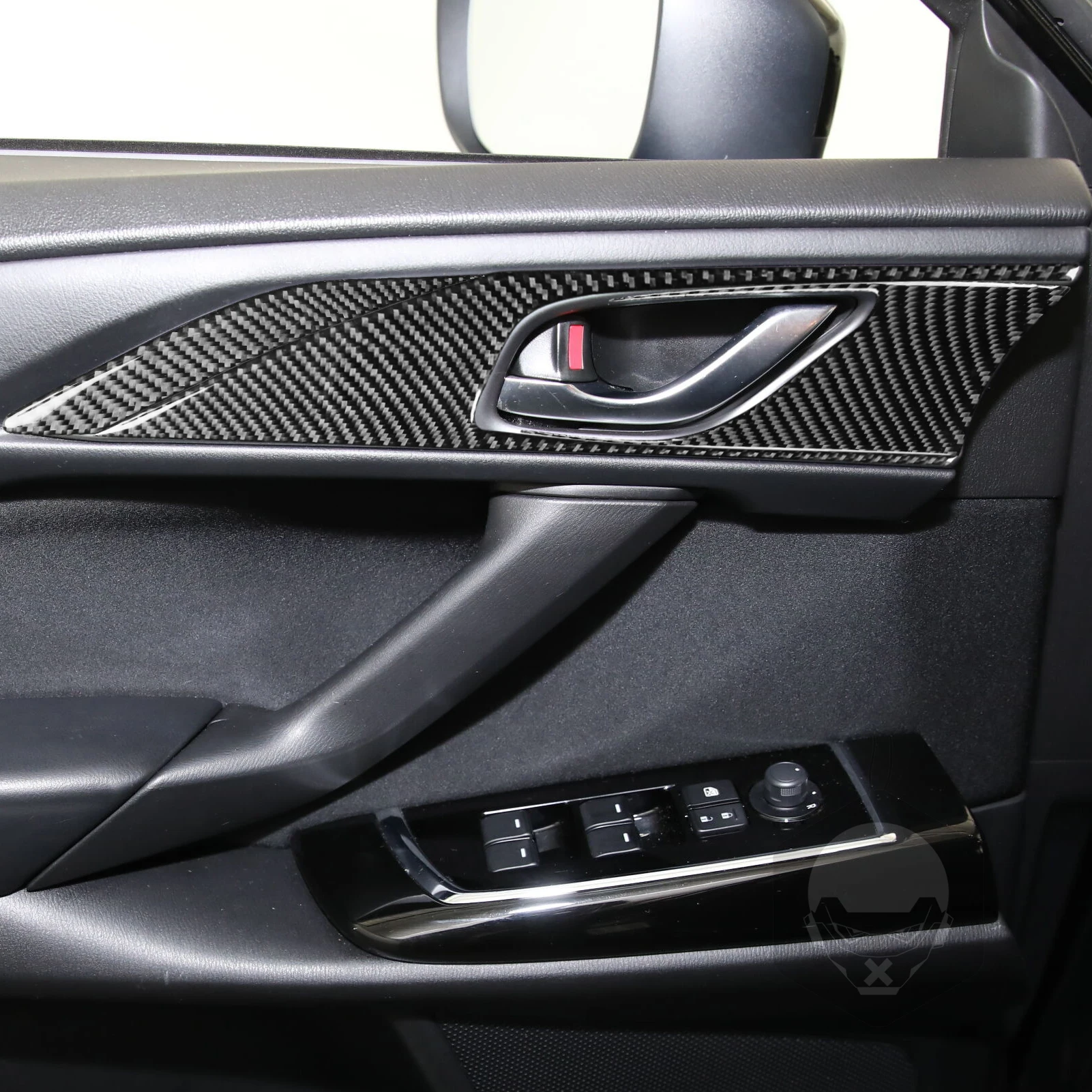 For Mazda CX9 CX-9 2016-2023 Real Carbon Fiber Gear Shift Air Outlet Window Lift Dashboard Set Car Interior Accessories  Sticker view 3